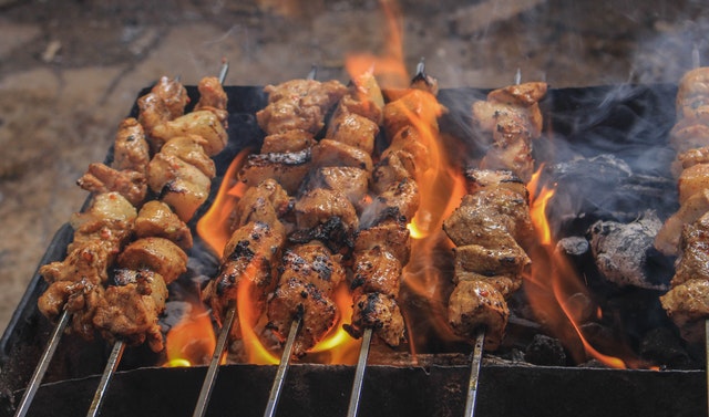 Barbecue for skewers